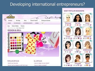 Developing international entrepreneurs?
 