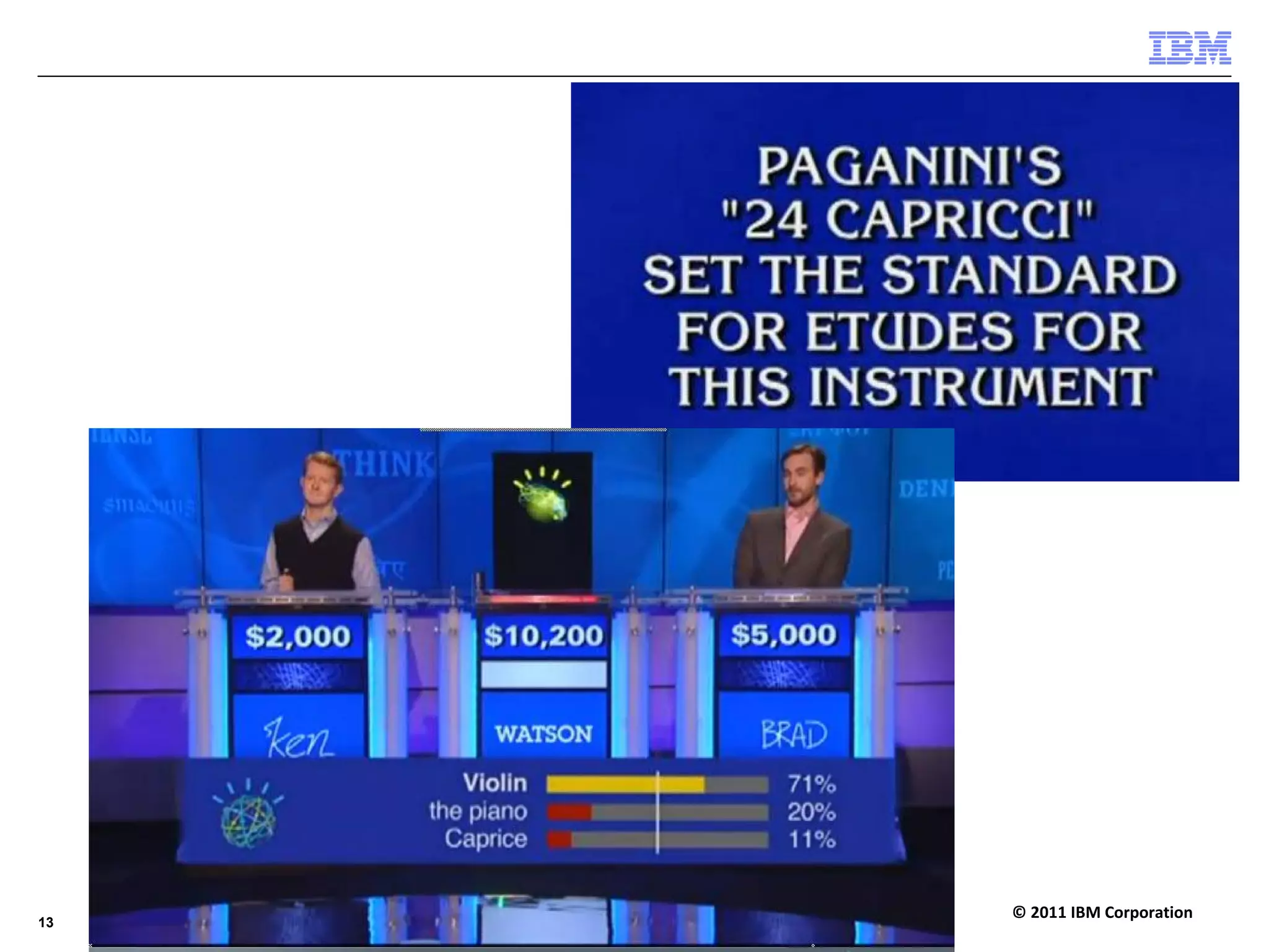 © 2011 IBM Corporation
13
 