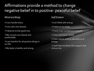 Rest your arms to your sides