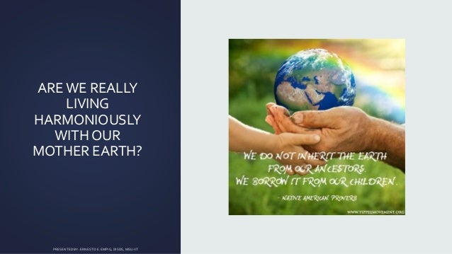 Philosophy of living in harmony with nature image