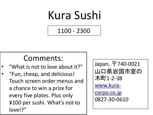 Living In Japan Restaurants