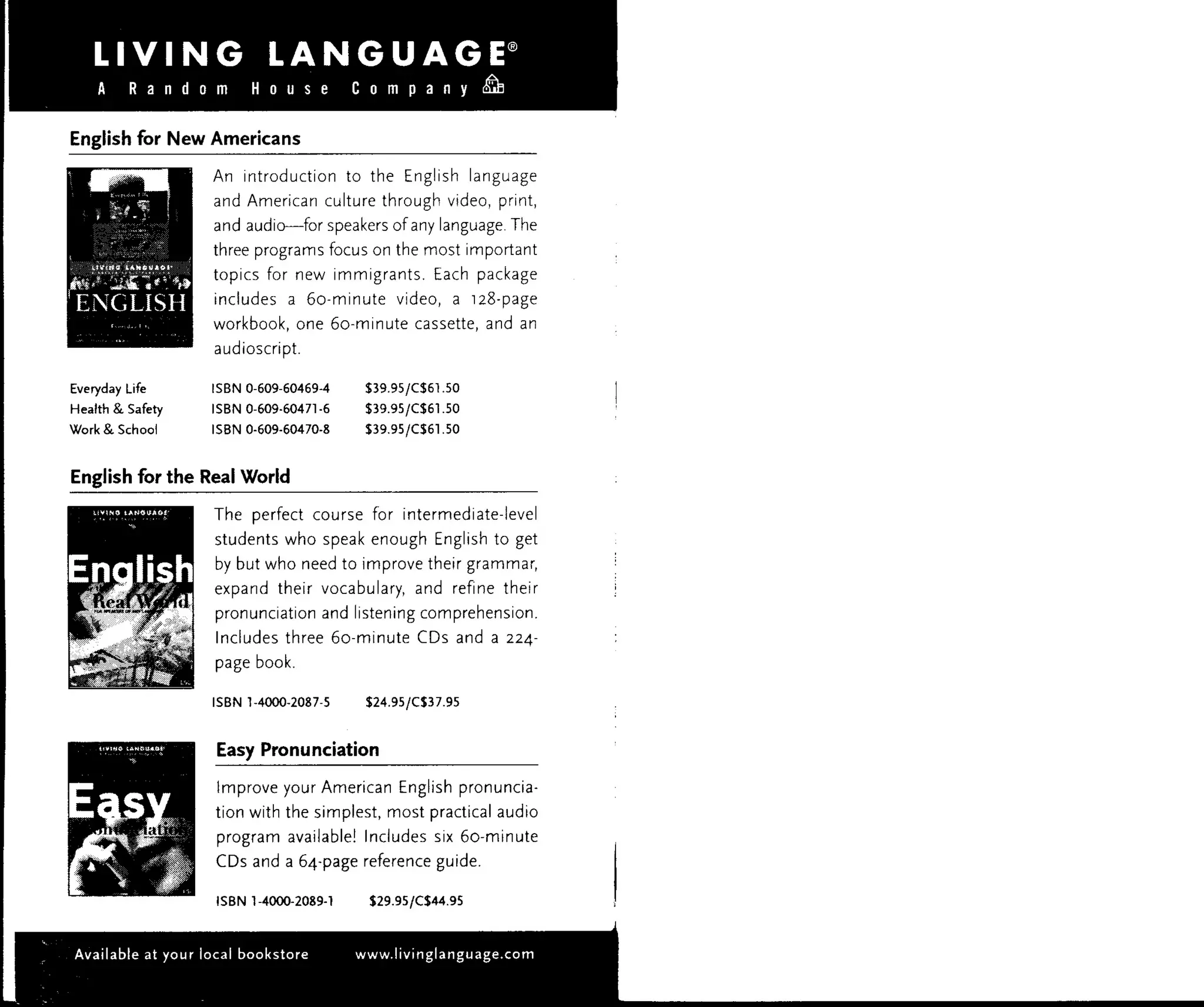 Living language easy english - basic esl