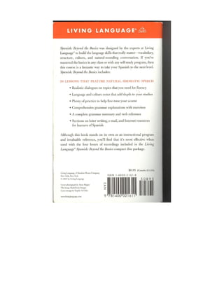Living language   spanish - beyond the basics