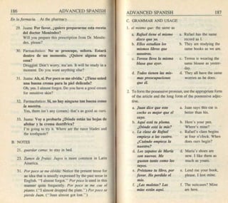 Living language advanced spanish coursebook