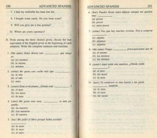 Living language advanced spanish coursebook