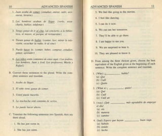 Living language advanced spanish coursebook