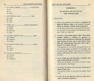 Living language advanced spanish coursebook