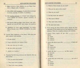 Living language advanced spanish coursebook