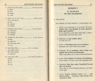 Living language advanced spanish coursebook