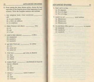 Living language advanced spanish coursebook