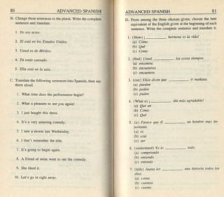 Living language advanced spanish coursebook