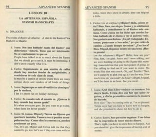 Living language advanced spanish coursebook