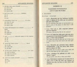 Living language advanced spanish coursebook