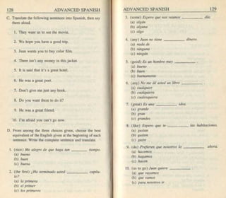 Living language advanced spanish coursebook