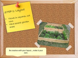 Be creative with your layout….make it your
own.
 