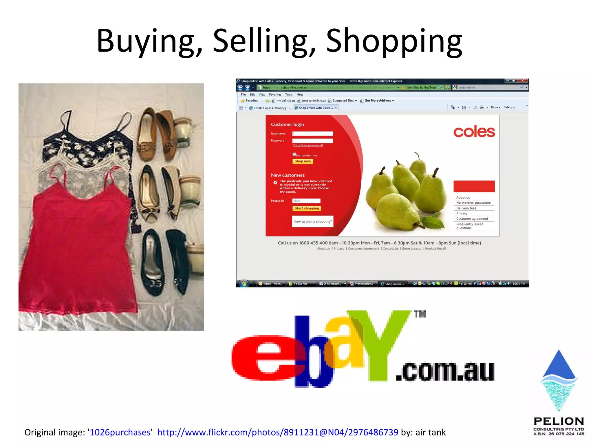 Buying, Selling, Shopping Original image: ' 1026purchases '  http://www.flickr.com/photos/8911231@N04/2976486739  by: air tank 