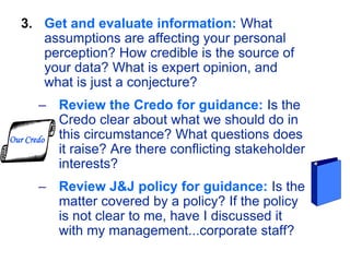 Living our credo_values_facilitator_presentation | PPTX
