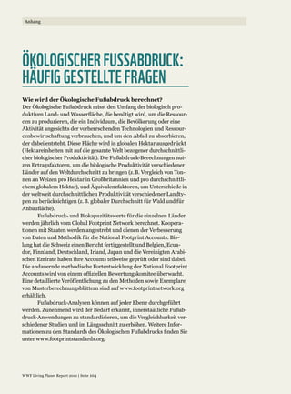 ÖKOLOGISCHER FUSSABDRUCK:
HÄUFIG GESTELLTE FRAGEN
 