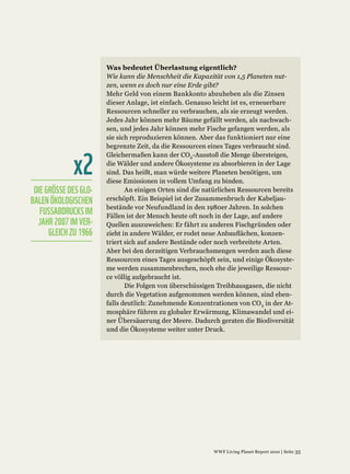 x2
 DIE GRÖSSE DES GLO-
BALEN ÖKOLOGISCHEN
   FUSSABDRUCKS IM
  JAHR 2007 IM VER-
      GLEICH ZU 1966
 
