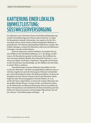 KARTIERUNG EINER LOKALEN
UMWELTLEISTUNG:
SÜSSWASSERVERSORGUNG
 