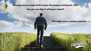 Once you have a rough draft of your life purpose statement, then
how you can align it with your career?
This might seem a simple exercise
 