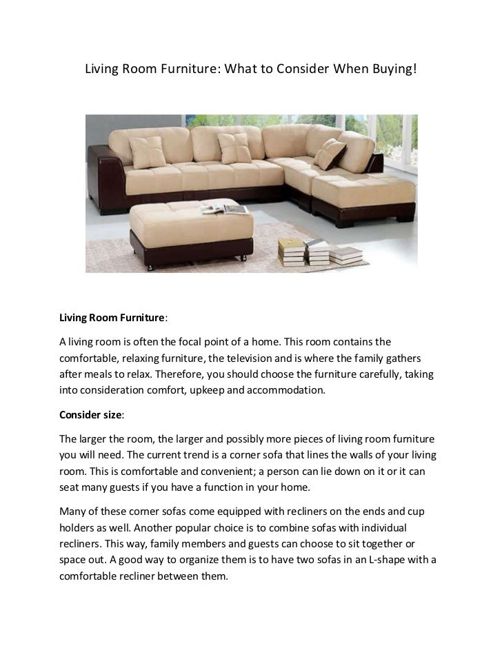 Living room furniture