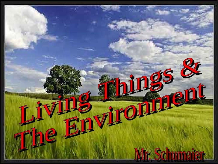 Living Things & The Environment