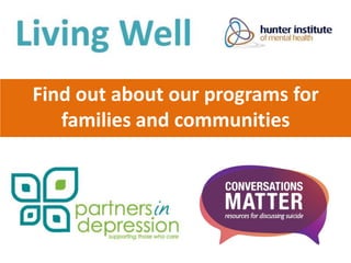 Find out about our programs for
families and communities
 
