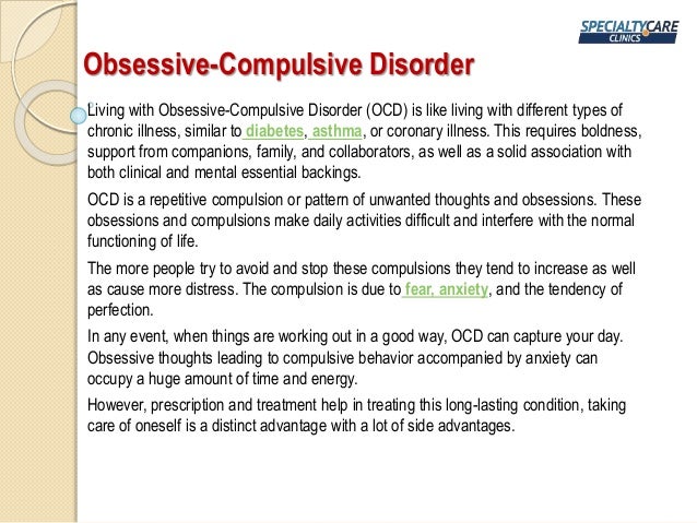Living well with obsessive compulsive disorder | symptoms & treatments ...