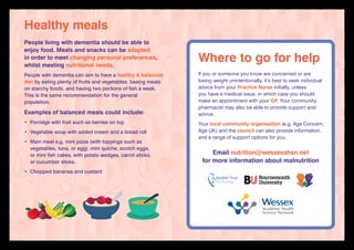 Eating and drinking well: Supporting people living with dementia | PDF