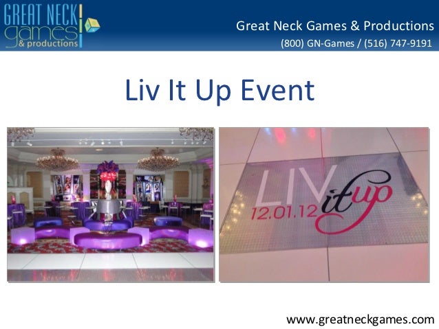 Liv It Up Party Planning By Great Neck Games In Garden City Ny