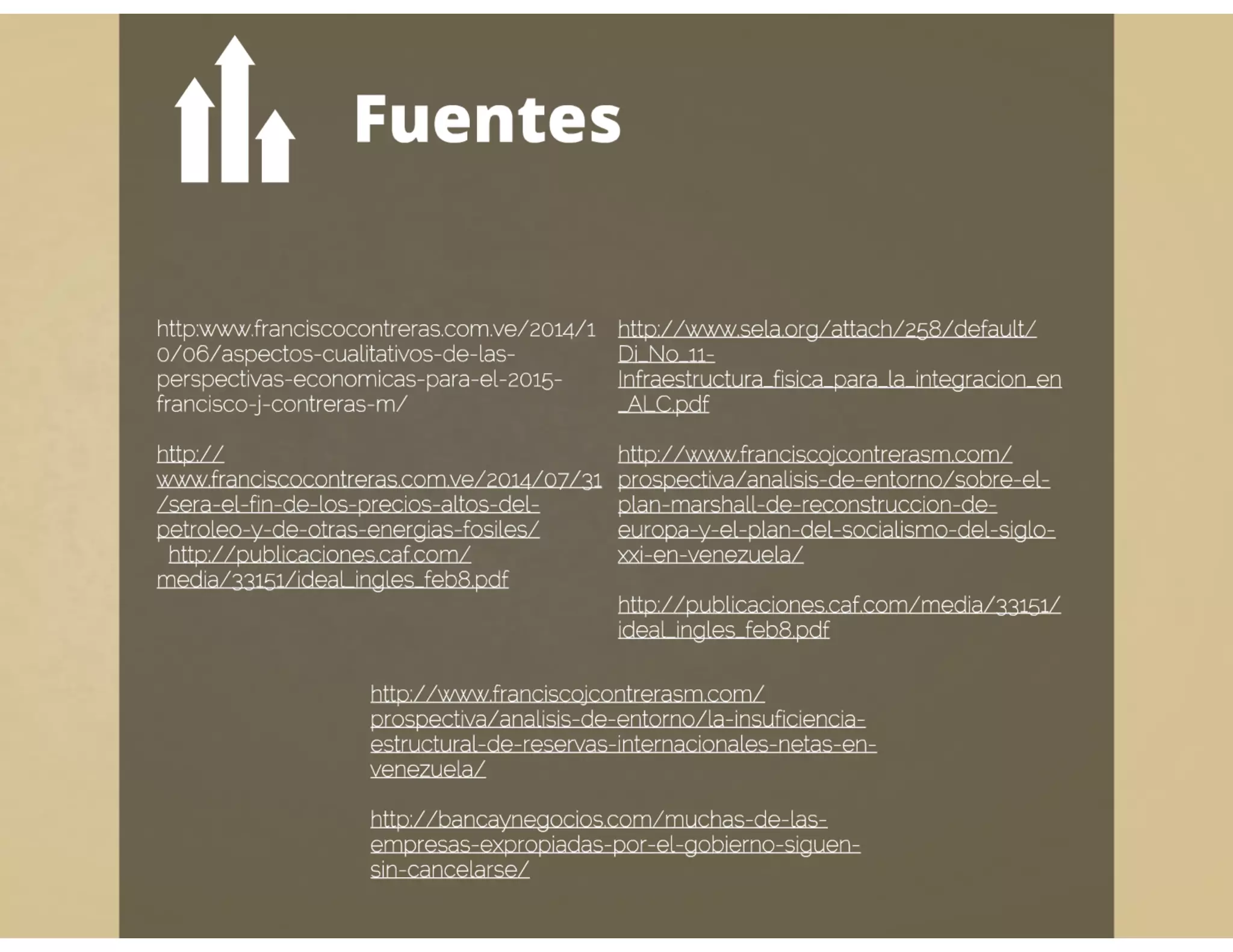 Perspectivas Económicas de Venezuela 2015 (Presentación)