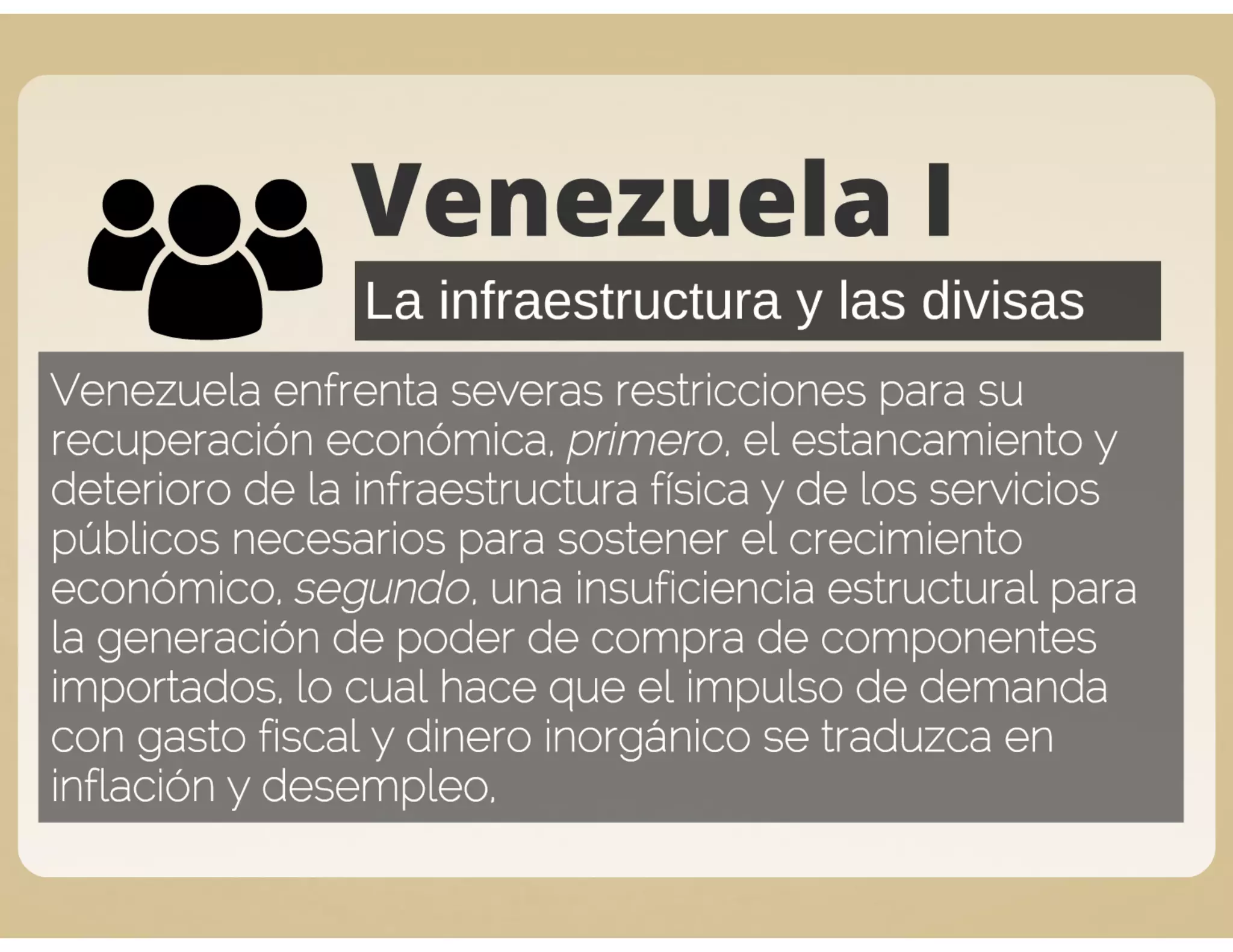 Perspectivas Económicas de Venezuela 2015 (Presentación)