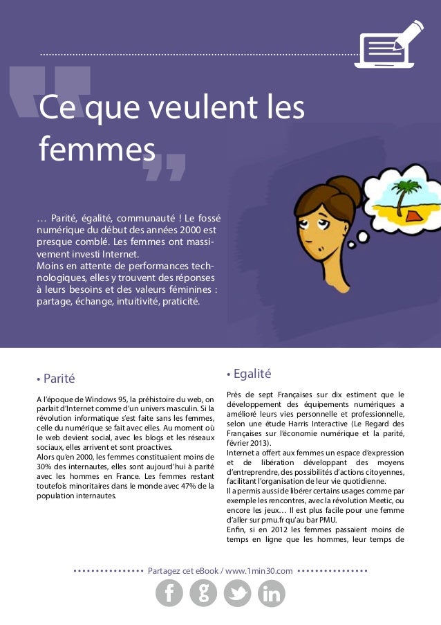 Livre Blanc Comment Parler Aux Femmes Les Usages Des Femmes Sur Le D