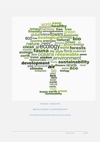 Livre Blanc "Femmes, santé, climat, avançons ensemble vers la COP22"