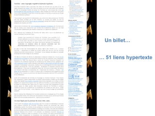 Un billet… …  51 liens hypertexte 