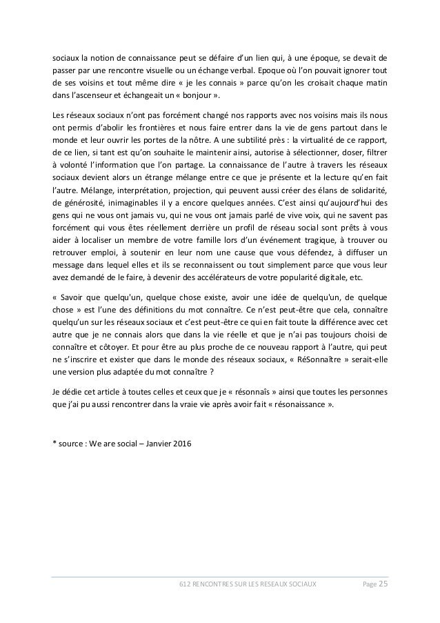 faits aléatoires de rencontres en ligne