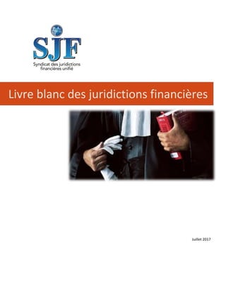 Livre blanc des juridictions financières
Juillet 2017
 