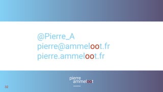 32
@Pierre_A
pierre@ammeloot.fr
pierre.ammeloot.fr
 