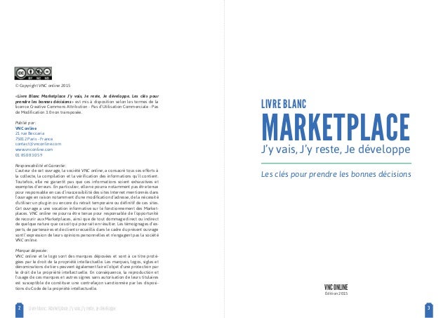Livre Blanc Marketplace Vnconline Livre Blanc Marketplace Vnconline