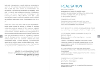 Cette étude a permis pendant 8 mois de recueillir les témoignages de
    seniors lors d’une utilisation des tablettes interactives au quotidien.
    Ainsi, au-delà des publics seniors, les recommandations sur
                                                                                  RÉALISATION
                                                                                  PILOTAGE DU PROJET
    l’accessibilité et l’ergonomie qui figurent dans ce Livre Blanc, seront
                                                                                  Bernard Benhamou, Délégué aux Usages de l’Internet.
    utiles à l’ensemble des concepteurs de services. Sa publication
                                                                                  MINISTÈRE DE L’ENSEIGNEMENT SUPERIEUR ET DE LA RECHERCHE
    intervient à un moment particulier dans le développement des
                                                                                  MINISTÈRE CHARGE DE L’INDUSTRIE, DE L’ÉNERGIE
    technologies de l’Internet en France. En effet, l’année 2010 aura été         ET DE L’ÉCONOMIE NUMERIQUE
    marquée par la montée en puissance de l’Internet mobile. Le nombre
    des utilisateurs de terminaux mobiles connectés a ainsi triplé en un          RÉALISATION DU PROJET
    an.                                                                           Marie-Vorgan Le Barzic, Déléguée Générale de Silicon Sentier
                                                                                  Dilara Vanessa Trupia, Responsable du pôle de R&D, Silicon Sentier
    Ce livre blanc s’inscrit aussi dans le cadre du portail Proxima Mobile,       ASSOCIATION D’ENTREPRISES SILICON SENTIER
    premier portail européen de services aux citoyens sur terminaux
    mobiles. Les services de ce portail ont dans un premier temps été             AVEC LE SOUTIEN DU CONSEIL REGIONAL D’ILE-DE-FRANCE
    conçus pour les téléphones mobiles et sont désormais développés               Jean-Baptiste Roger, conseiller auprès du Président en charge du numérique
    pour les tablettes interactives. Bientôt, de nouvelles générations de
    services permettront aux terminaux mobiles d’interagir entre eux mais         COORDINATION, SUIVI SCIENTIFIQUE ET REDACTION
    aussi avec les téléviseurs connectés qui constitueront la prochaine           DU LIVRE BLANC
6                                                                                                                                                              7
    étape du développement des services de l’Internet. À terme, de                Claudio Vandi, Chercheur en Psychologie Cognitive et responsable
    nombreux objets seront aussi connectés à l’Internet dans notre                du Pôle Living Lab

    environnement familier. Il convient désormais d’accompagner les               Liliana Rico Duarte, Maître de conférences de Psychologie Cognitive
    seniors vers les nouveaux usages sur les terminaux mobiles. En effet,         Charles Tijus, Professeur de Psychologie Cognitive, Directeur du LUTIN
    si les seniors doivent être les premiers à en tirer parti, c’est l’ensemble   LABORATOIRE DES USAGES EN TECHNOLOGIES D’INFORMATIONS
    des citoyens connectés qui bénéficieront de ces évolutions.                   NUMERIQUES, (LUTIN)


                                                                                  ACCOMPAGNEMENT ET FORMATION DES SENIORS
                                                                                  CARREFOUR NUMERIQUE DE LA CITÉ DES SCIENCES ET DE L’INDUSTRIE,
                           DÉLÉGATION AUX USAGES DE L’INTERNET                    UNIVERSCIENCE
            Ministère de l’Enseignement supérieur et de la Recherche              VILLE DE LONGJUMEAU – FOYERS LOGEMENTS ET MAINTIEN A DOMICILE
                           Ministère chargé de l’Industrie, de l’Énergie          ASSOCIATION E-SENIORS
                                          et de l’Économie Numérique

                                                                                  RÉALISATION DES EXPÉRIMENTATIONS
                                                                                  Geoffrey Tissier, Ingénieur d’étude
                                                                                  Thierry Thibault, Ingénieur d’étude
                                                                                  Marie Rougeaux, Stagiaire
                                                                                  LABORATOIRE DES USAGES EN TECHNOLOGIES D’INFORMATIONS
                                                                                  NUMERIQUES, (LUTIN)
 