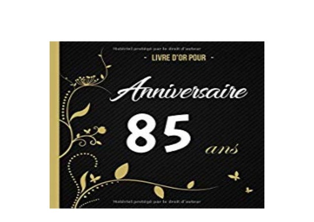 Ebook Harcover Library Livre Dor Anniversaire 85 Ans Jusqua 50 Invite