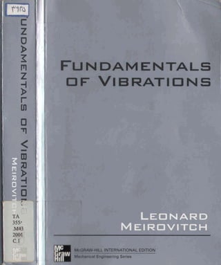  fundamentals of vibrations Leonard meirovitch