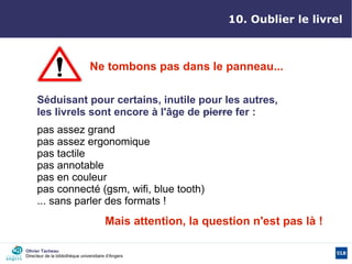 Les livrels à la BU d'Angers
