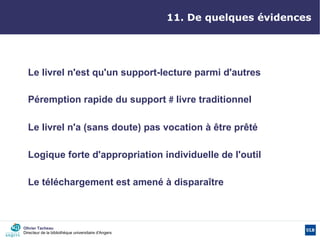 Les livrels à la BU d'Angers