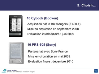 Les livrels à la BU d'Angers