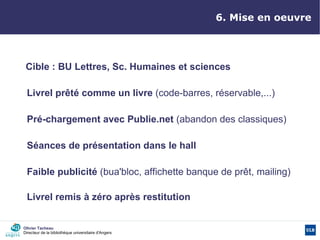 Les livrels à la BU d'Angers