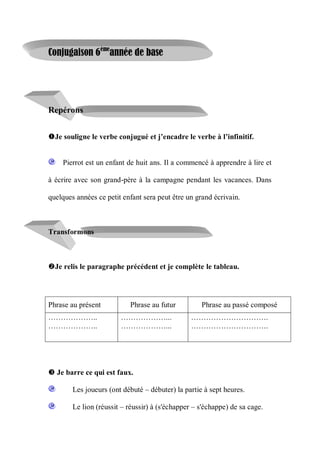 Livre Parascolaire Francais 6 Eme Annee Primaire