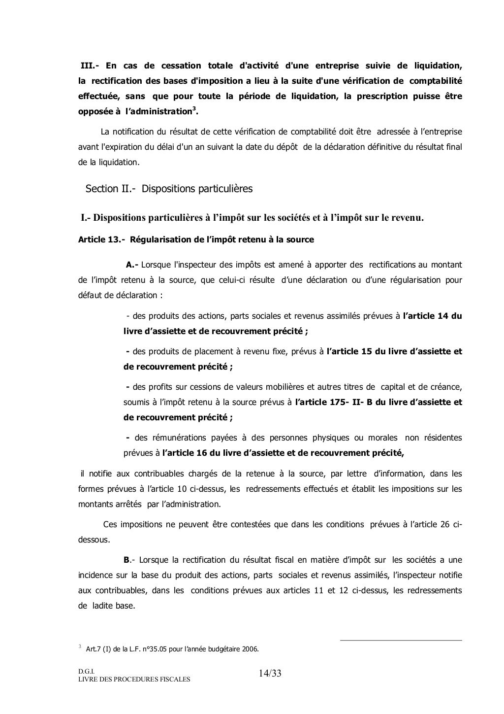 Article L47a Du Livre Des Procédures Fiscales