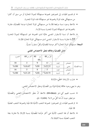  ‫المتغيرات‬ ‫بعض‬ ‫مع‬ ‫عالفته‬ ‫في‬ ‫السلفية‬ ‫الشخصية‬ ‫في‬ ‫العصابية‬ ‫عامل‬
269

50%
25%

55%20%
4040
60
60
69318
33.33%50%16.67%100%
38516
18.75%50%31.25%100%
0.121
(khi-deux)
5%λ = 0,404)
16
18
31,25%
% 16,67
‫ﺔ‬‫ﻴ‬‫ﺠ‬‫ﻴ‬‫ﺗ‬‫ﺍ‬‫ﺮ‬‫ﺘ‬‫ﺳ‬
‫ﻻ‬‫ﺍ‬‫ﺕ‬
‫ﺎ‬‫ﺳ‬
‫ﺍ‬‫ﺭ‬‫ﺪ‬‫ﻠ‬‫ﻟ‬‫ﻲ‬
‫ﺴ‬
‫ﻧ‬‫ﻮ‬‫ﺘ‬‫ﻟ‬‫ﺍ‬‫ﺪ‬‫ﻬ‬‫ﻌ‬‫ﻤ‬‫ﻟ‬‫ﺍ‬
 